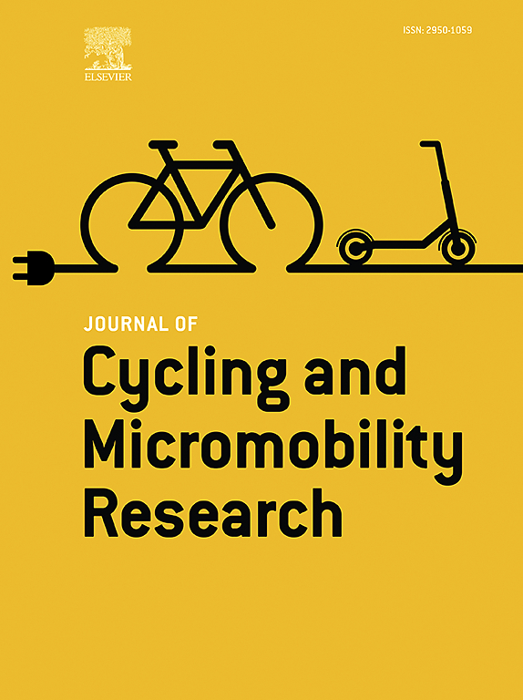Go to journal home page - Journal of Cycling and Micromobility Research